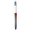 3086123728455-BIC 4 Couleurs - 1 Stylo à bille 4 couleurs Gradient Bleu Blanc Rouge - 1 mm-P_405161038_1-0