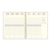 3660942084390-Agenda de bureau spiralé 16 mois Capucine - 1 semaine sur 2 pages - 18,5 x 22,5 cm - rose-P_405161338_2-1