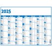 3664447165127-Calendrier Classic - 7 mois par face - 21 x 26,5 cm - bleu - Oberthur-P_405161974_2-1