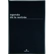 Agenda Boréal - 1 semaine sur 2 pages - 16 x 24 cm - noir - Oberthur
