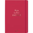 Bullet Agenda - 1 semaine sur 2 pages - 15 x 21 cm - framboise - Oberthur