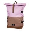 Sac à dos Walker Roll up Eco - 2 compartiments - mauve/marron - Carpentras