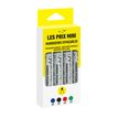 3539012004517-Les Prix Mini - Pack de 4 Marqueurs effaçables - noir, bleu, rouge et vert - pointe larg-P_405162789_2-0
