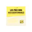 3539012004609-Les Prix Mini - Bloc Cube notes repositionnables - 400 feuilles - 76 x 76 mm - jaune past-P_405162798_1-0