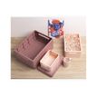 9002493271388-Exacompta Skandi - Boîte de rangement pliable - format midi (A5+) - vieux rose-P_405162881_3-4