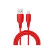 3701090636878-Wave Concept Liquid Silicone - Câble de charge - USB vers Lightning - 1 m - rouge-P_405163090_2-0