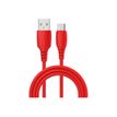 3701090636908-Wave Concept Liquid Silicone - Câble USB-A vers USB-C - 1 m - rouge-P_405163092_2-0