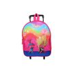 3666311023113-Sac maternelle à roulettes Les Trolls - 1 compartiment - rose - Bagtrotter-P_405164016_4-4