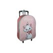 3666311023809-Sac maternelle à roulettes Marie - 1 compartiment - rose - Bagtrotter-P_405164017_5-4