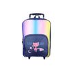 3666311021577-Sac à dos à roulettes Lili Lou - 1 compartiment - bleu - Bagtrotter-P_405164034_7-8
