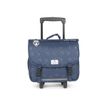 3663842008282-Cartable réversible à roulettes Star Blue - 38 cm - 2 compartiments - bleu - Pol Fox-P_405164583_8-15