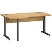 3483601225640-Bureau compact à gauche JAZZ+ - 160 cm - Pieds métal - chêne du bocage-P_405165108_1-0