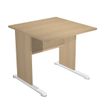 7331920000348-Bureau droit Trend - L80 - Pieds bois - plateau imitation chêne-P_405165574_1-0