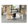 7331920000690-Bureau droit Trend - L120 - Pieds métals - plateau imitation chêne - pied alu-P_405165609_2-2