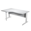 7331920001529-Bureau compact Trend - L160 cm - retour à gauche - Pieds métals - plateau gris-P_405165692_1-0