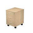 7331910019701-Caisson mobile Trend - L41,8xP52xH59,5 cm - monté - 3 tiroirs avec serrure - imitation ch-P_405165771_1-0