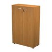 7331920002182-Bibliothèque mi-haute Trend - L80xP35xH120 cm - 2 portes en mélaminé avec serrure - imi-P_405165828_1-0