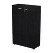 7331920002205-Bibliothèque mi-haute Trend - L80xP35xH120 cm - 2 portes en mélaminé avec serrure - imi-P_405165830_1-0