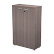 7331920002236-Bibliothèque mi-haute Trend - L80xP35xH120 cm - 2 portes en mélaminé avec serrure - imi-P_405165833_1-0