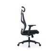 3700339992577-Fauteuil de bureau SYLVESTER - accoudoirs réglables - appui-tête intégré - noir-P_405167164_3-2