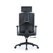 3700339992577-Fauteuil de bureau SYLVESTER - accoudoirs réglables - appui-tête intégré - noir-P_405167164_4-3