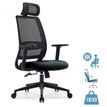 3760185024556-Fauteuil de bureau OPEN - accoudoirs réglables - appuie-tête réglable - noir--0