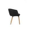 3760185021883-Fauteuil ARCO - 4 pieds bois - noir--3