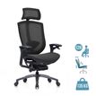 3700339992393-Fauteuil de bureau ASTON - accoudoirs réglables - appui-tête - noir-P_405181371_1-0