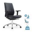Fauteuil de bureau SHERMAN - accoudoirs réglables - Appui-tête en option - noir