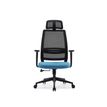 3760185024563-Fauteuil de bureau OPEN - accoudoirs réglables - appuie-tête réglable - bleu-P_405181445_5-4