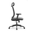 3760185024570-Fauteuil de bureau OPEN - accoudoirs réglables - appuie-tête réglable - gris-P_405181446_4-3