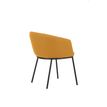 3760185022040-Fauteuil ARCO - 4 pieds métal - jaune safran-P_405181465_4-3