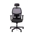 3760388580477-Fauteuil de bureau CALLIOPE - accoudoirs réglables - appui-tête - noir-P_405181467_3-2