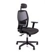 3760388580477-Fauteuil de bureau CALLIOPE - accoudoirs réglables - appui-tête - noir-P_405181467_5-4