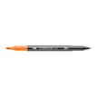 4007817108130-STAEDTLER 3001 - Stylo à pointe en fibre double pointe - orange clair - 1-6 mm / 0.5-0.8 -P_405183642_1-0