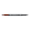4007817108796-STAEDTLER 3001 - Stylo à pointe en fibre double pointe - brun - 1-6 mm / 0.5-0.8 mm fin-P_405183657_1-0
