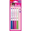 3154147413012-Maped Licence Barbie - 4 Feutres effaçables à sec pour ardoise blanche, - couleurs assor-P_405183948_5-0