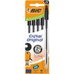 3086123734678-BIC Cristal Original - 5 Stylos à bille - noir - 1 mm - pointe moyenne--4
