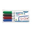 8000825413308-GIOTTO ROBERCOLOR - Etui 4 feutres tableau blanc - pointe ogive medium 4mm (bleu rouge noi-P_405184251_1-0