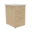 3253310186101-Caisson HT bureau - steely/stelly manager - Profondeur 60 cm - chene - top blanc perle --0