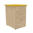 3253310186231-Caisson HT bureau - steely/stelly manager - Profondeur 60 cm - chene - top jaune curry --0
