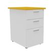 3253310197114-Caisson HT bureau - steely/stelly manager - Profondeur 60 cm - blanc perle - top jaune curry--0