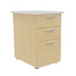 3253310199187-Caisson HT bureau - steely/stelly manager - Profondeur 60 cm - hetre - top blanc perle --0