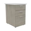 3253310214088-Caisson HT bureau - steely/stelly manager - Profondeur 60 cm - chene gris - top blanc perle--0