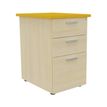 3253310220720-Caisson HT bureau - steely/stelly manager - Profondeur 60 cm - erable - top jaune curry--0
