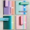 8422593040829-Notebook Aurora, Couverture souple, A4, quadrillage 5x5 mm, 120 feuilles de 4 couleurs, Miquelrius, San--3