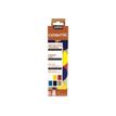3167867564513-Pebeo Ceramic - Set d'initiation : 6 flacons de peinture à base de solvant - noir, jaune, blanc, lavande, roug-P_405185099_1-0