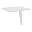 Retour direct pour bureau Steely - L80 - pied blanc - plateau blanc