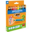 3086123728370-BIC Kids Multi-surfaces - 10 Crayons de couleur à corps triangulaire - mine effaçable sur surface non poreuses + 1 tail-P_405185183_1-0