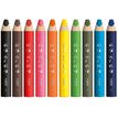 3086123728370-BIC Kids Multi-surfaces - 10 Crayons de couleur à corps triangulaire - mine effaçable sur surface non poreuses + 1 tail-P_405185183_2-1
